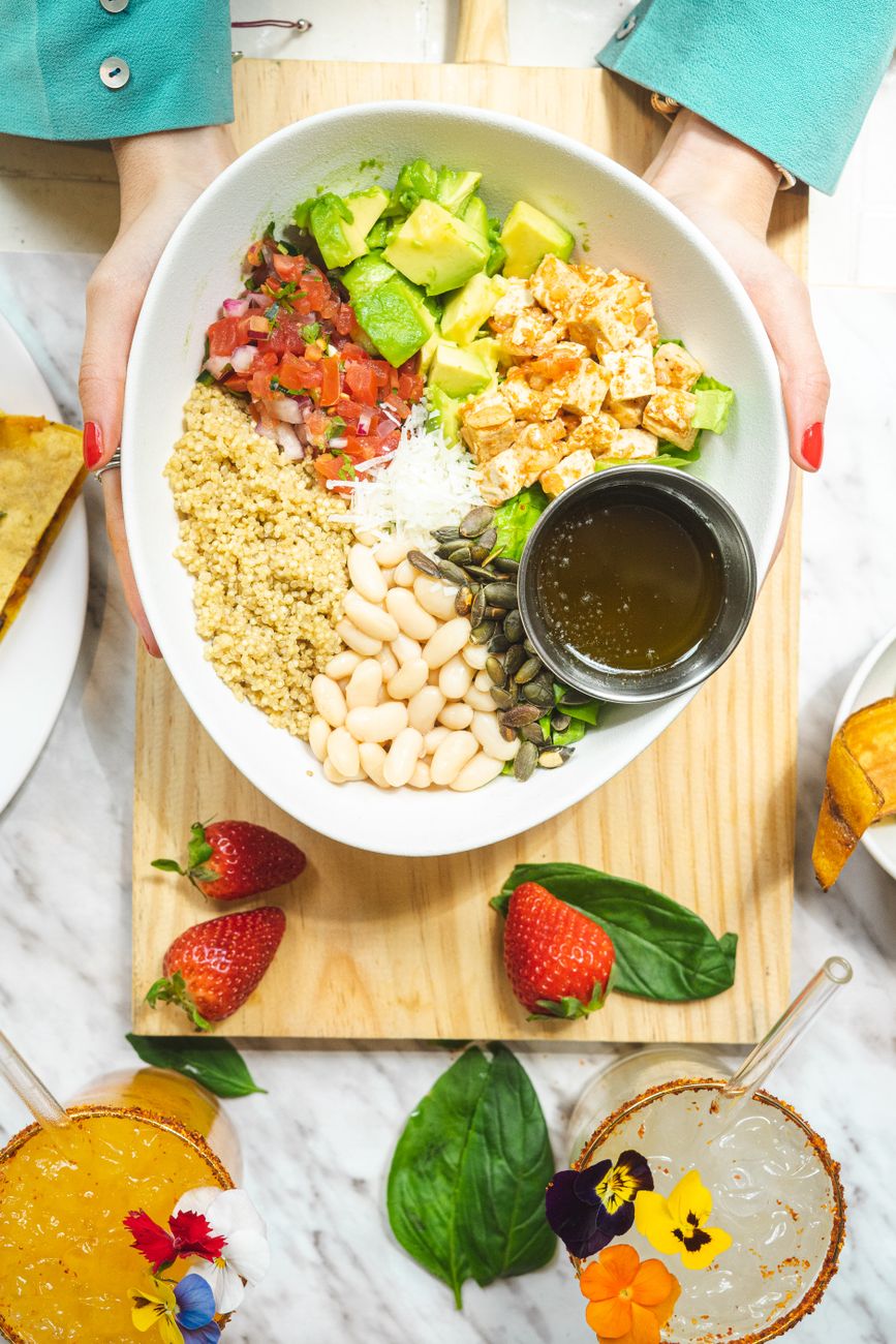 Healthy dining background